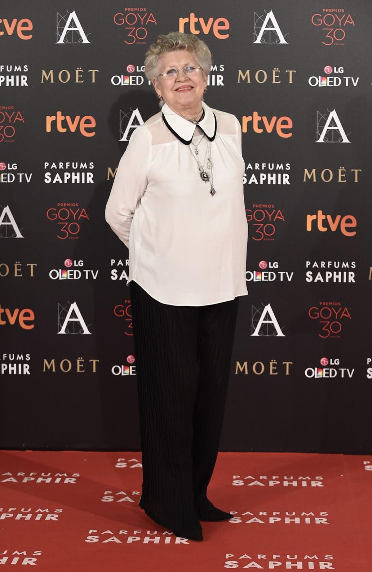 Pilar Bardem en los Premios Goya 2016