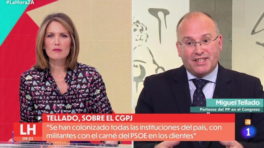 Tenso choque entre Silvia Intxaurrondo y Miguel Tellado por la presidenta de RTVE: &quot;Le doy datos, el resto son falacias&quot;