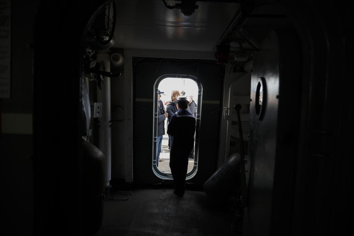 Las fotos de la fragata Álvaro de Bázan durante su visita a Cartagena