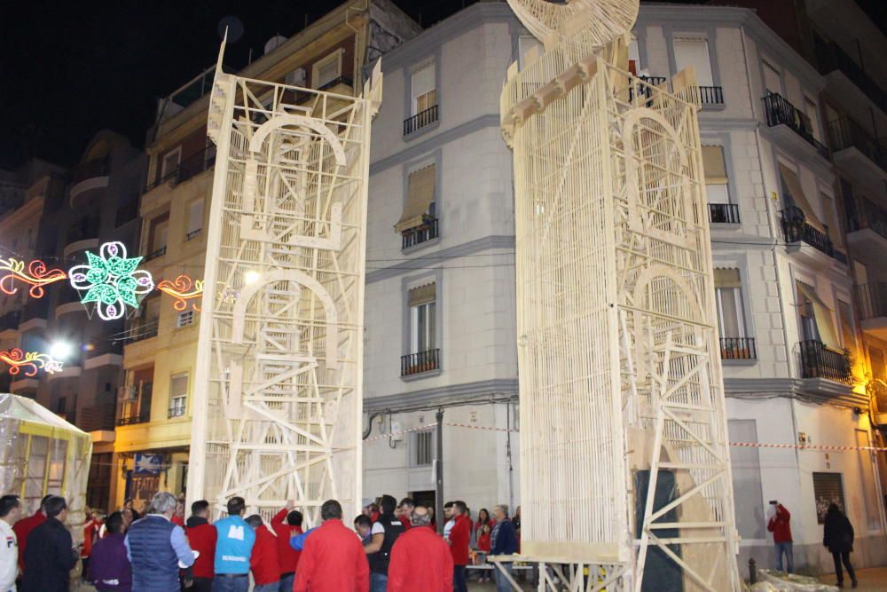 El espectáculo de plantar  "al tombe"