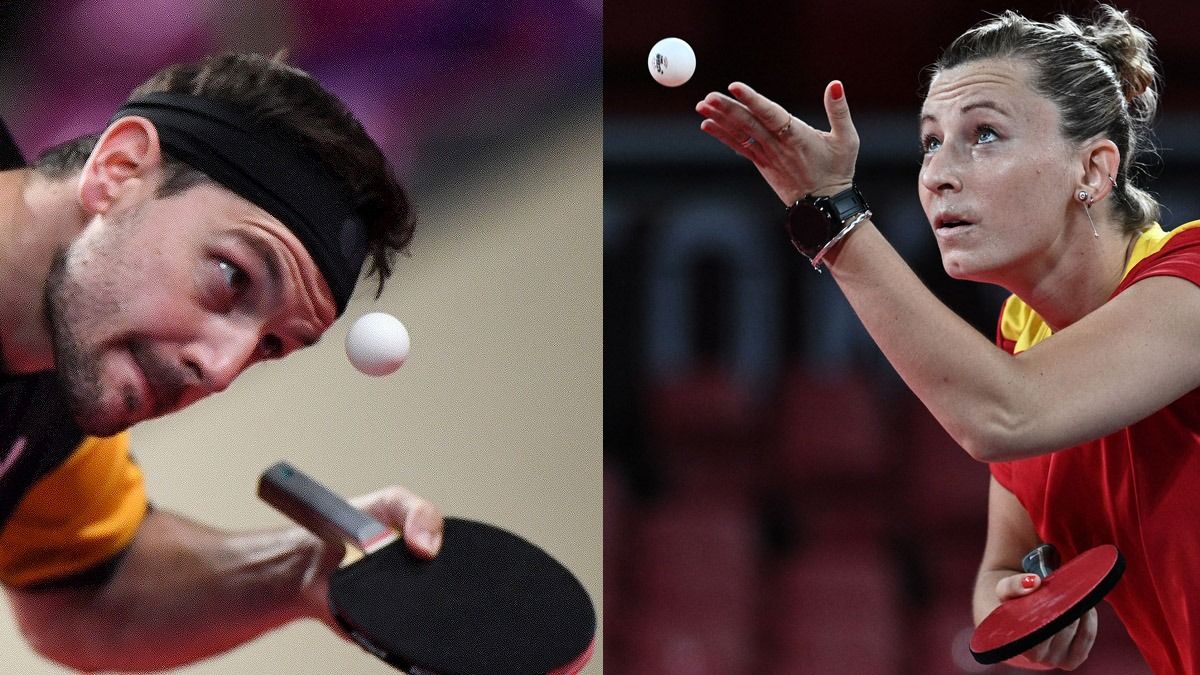 Timo Boll y Gàlia Dvorak, grandes protagonistas del Ciutat de Barcelona de este sábado.