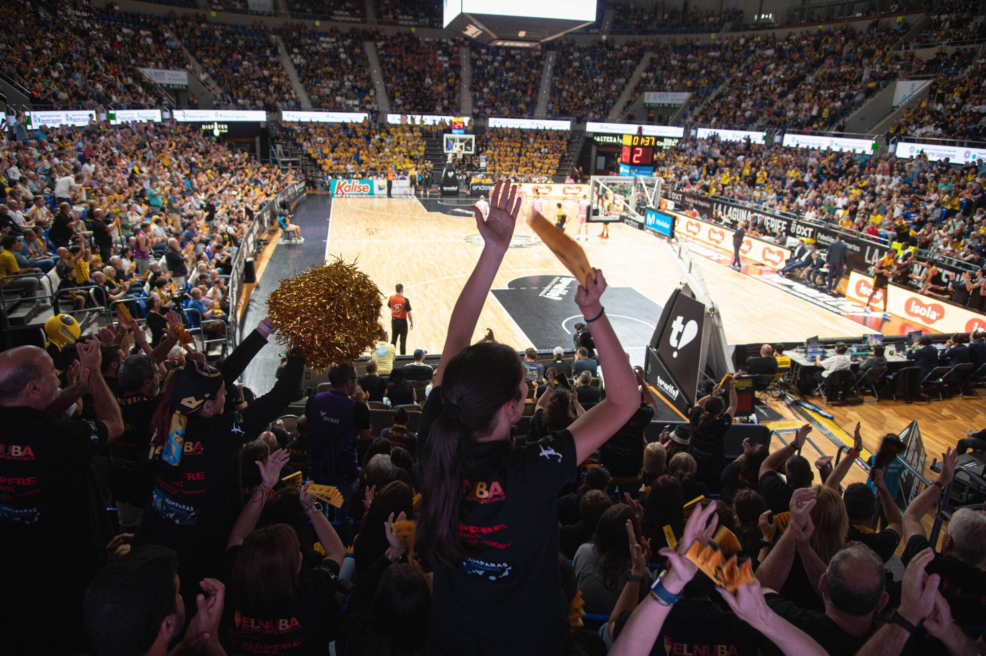 Partido La Laguna Tenerife CB Canarias - Joventut Badalona Inicio de playoff de Liga Endesa Quedarse hasta el fina porque en caso de derrota podría ser el último partido en casa esta temporada  | 02/06/2025 | Fotógrafo: Rafael Arturo Jiménez Rivero