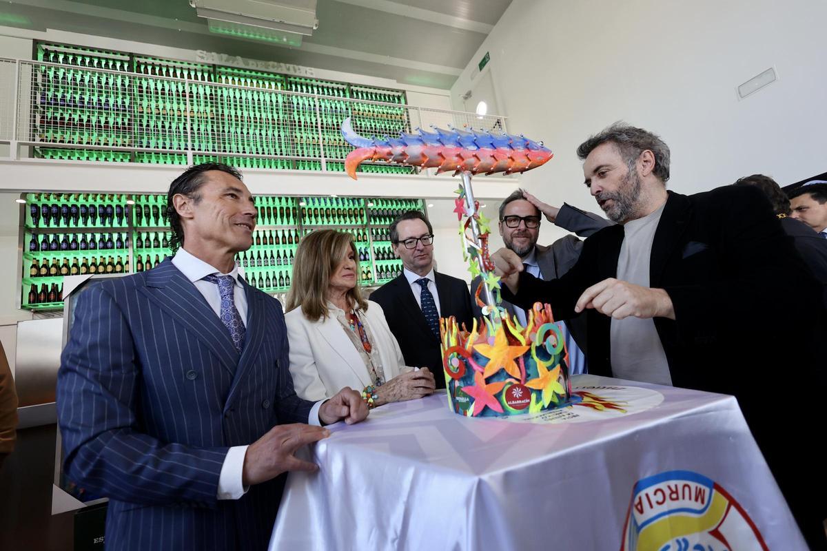 Los Muher muestran la obra a Pablo Ruiz Palacios, Javier Pujante, Yayo Delgado