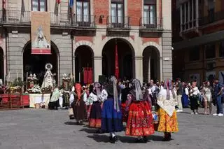 Zamora se rinde a su patrona, la Virgen de la Concha: así ha sido la ofrenda floral y de productos de la tierra