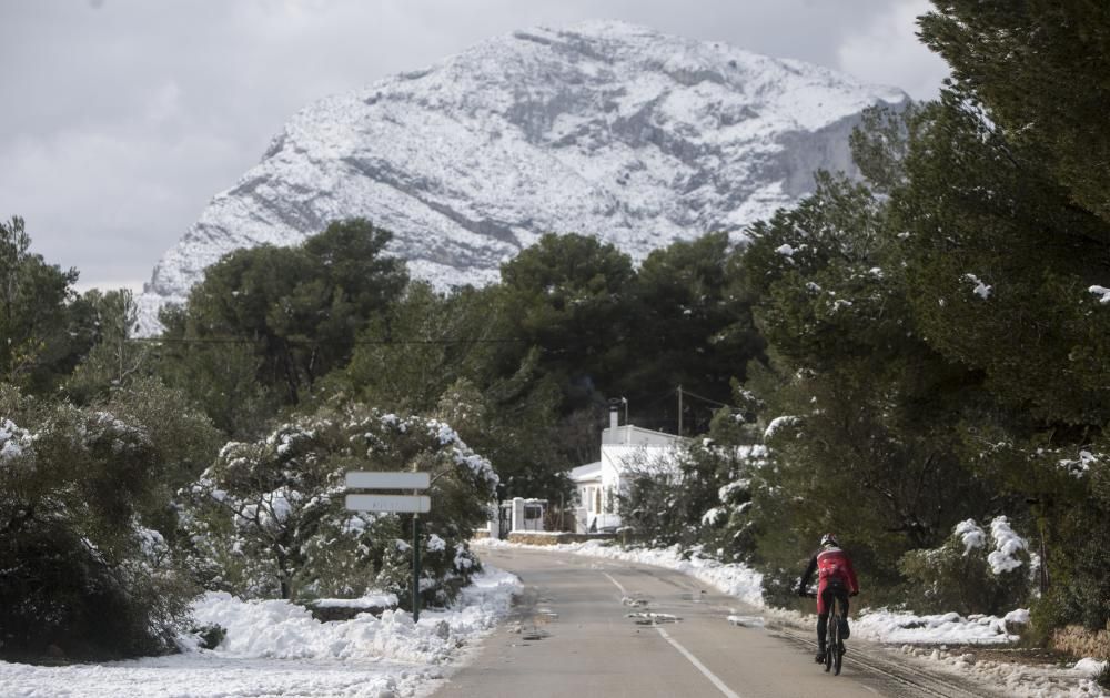 Nieva en Dénia