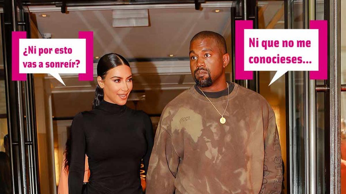 Kim kardashian y Kanye West juntos en un restaurante