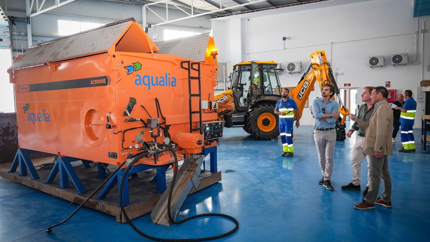 Badajoz inaugura un centro logístico de Aqualia y compra maquinaria para &quot;prestar mejor servicio a los usuarios&quot;