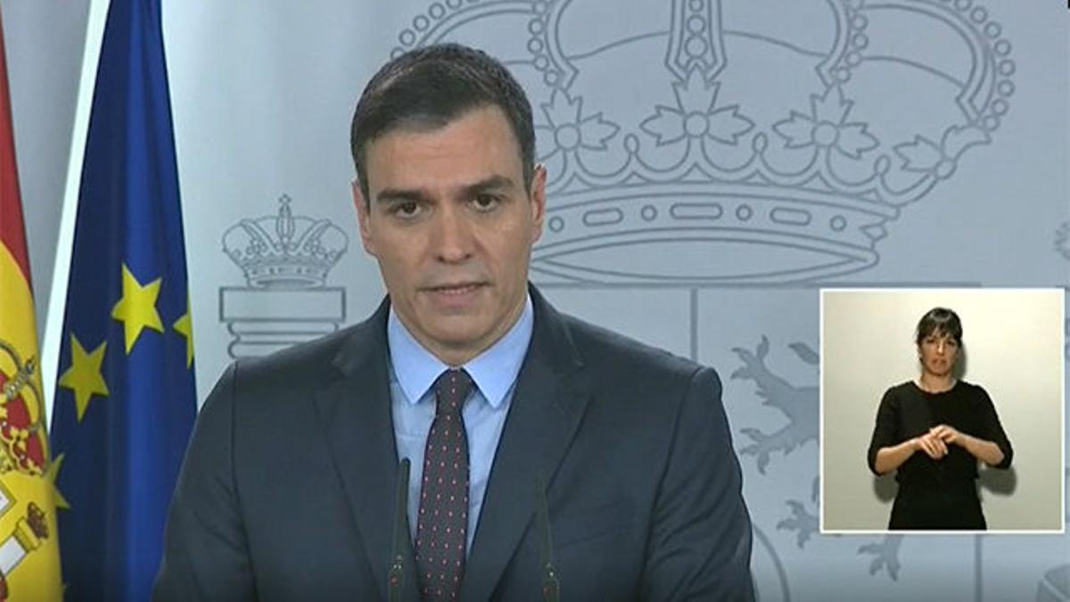Pedro Sánchez asume la responsabilidad de la crisis del coronavirus