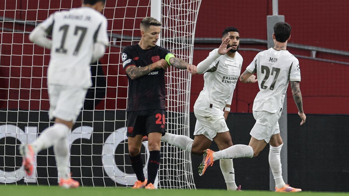 Bayer Leverkusen - PSV Eindhoven: El gol de Ismael Saibari