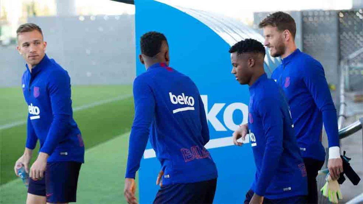 El Barcelona ha realizado un entrenamiento de recuperación