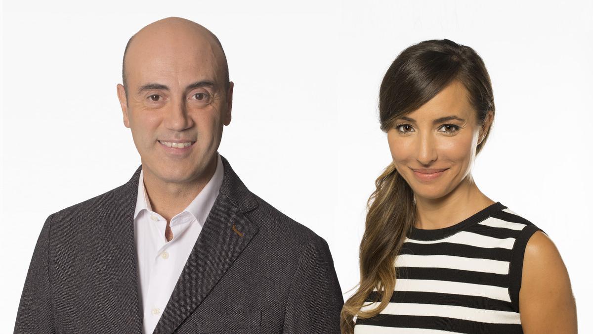 Tomàs Molina y Laia Servera, los presentadores de la cabalgata de TV-3
