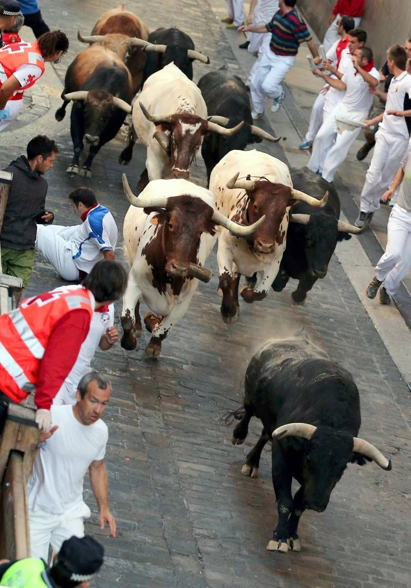 Penúltimo encierro de las fiestas de San Fermín