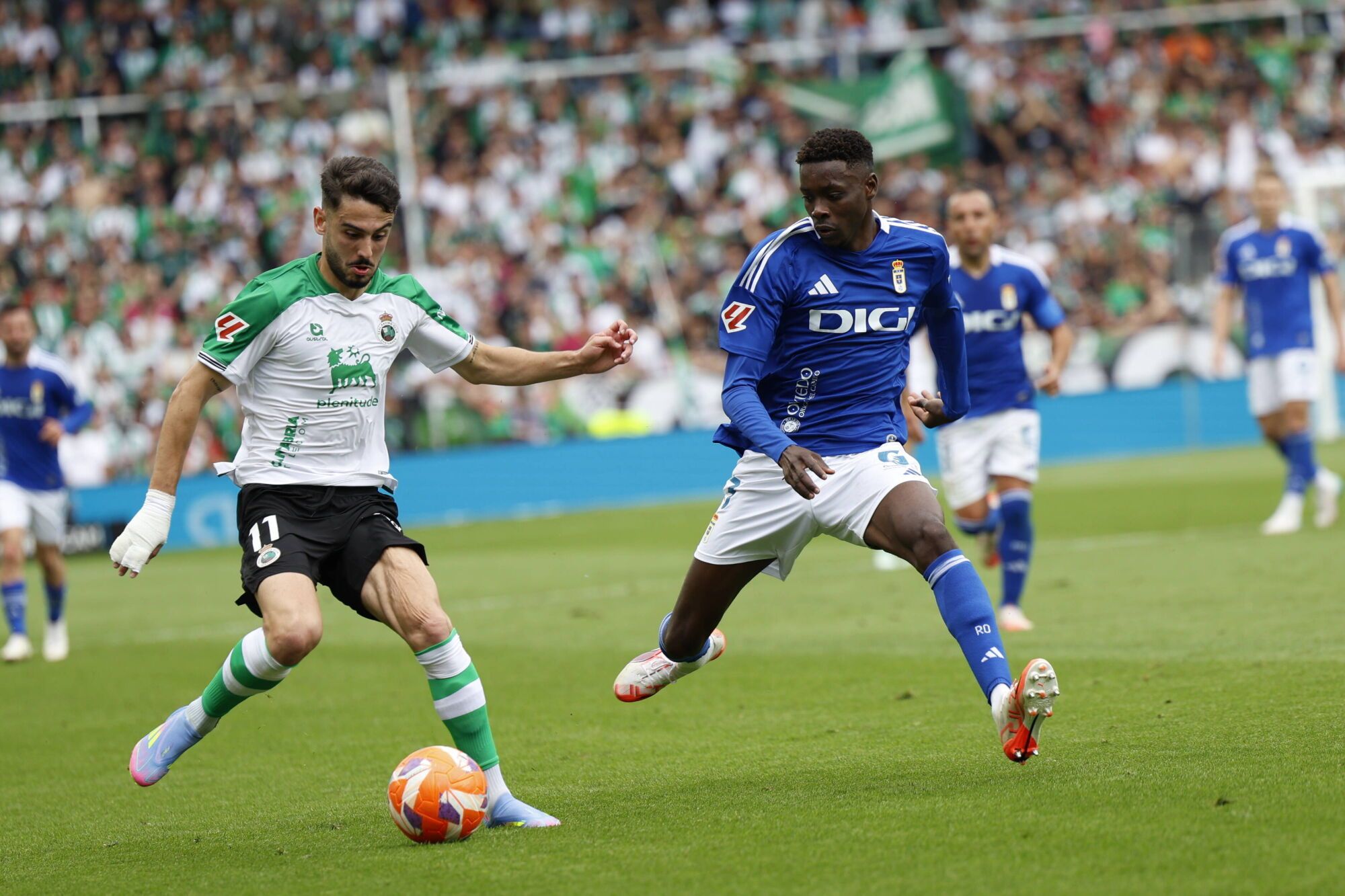 Así fue el partido entre el Real Oviedo y el Racing de Santander