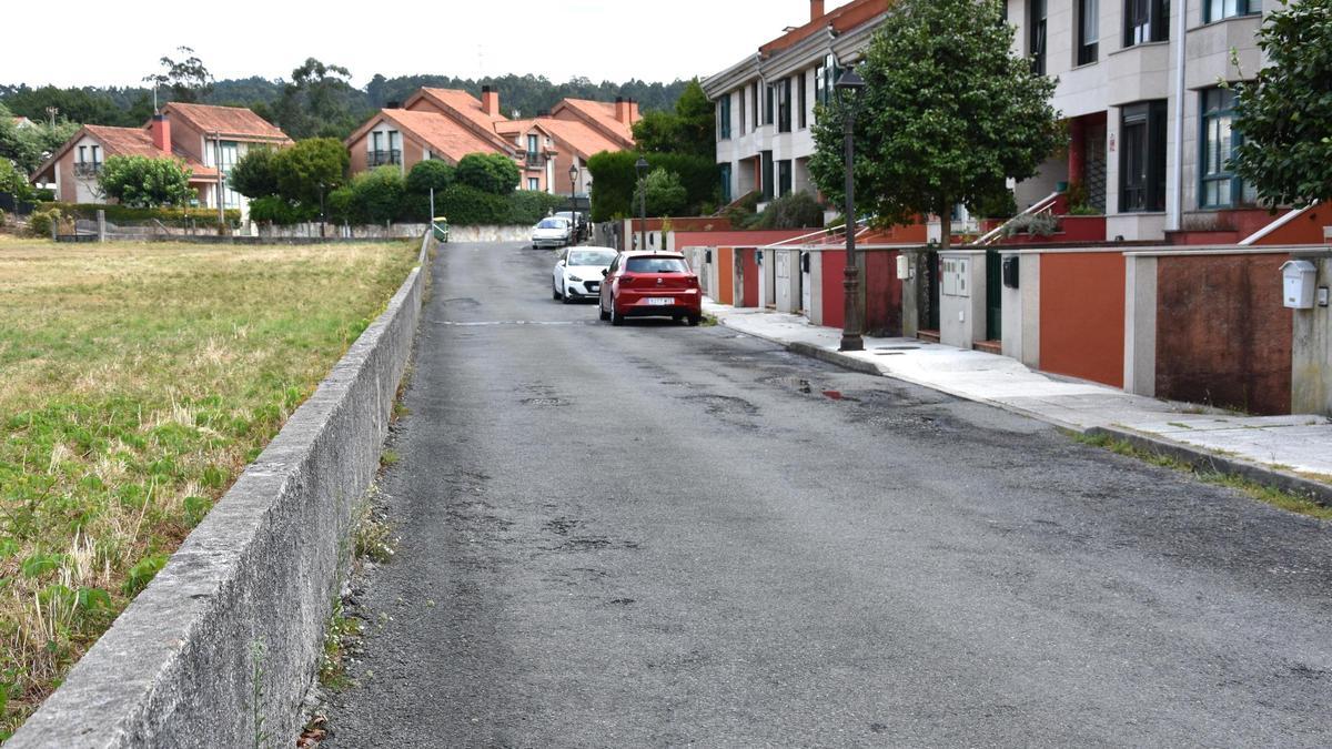 Rúa da Telleira, en Bertamiráns