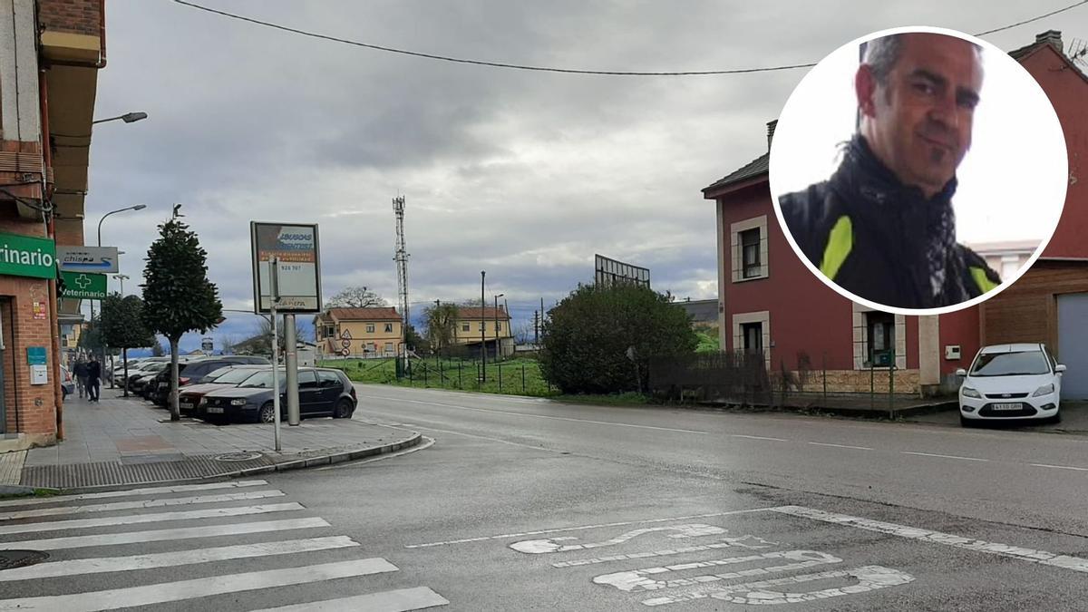 La zona donde perdió la vida José Manuel Prado, Chechu (en el círculo).