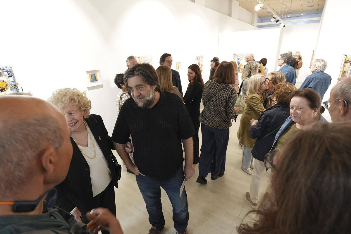 Les imatges de la presentació de l'exposició ed Manel Bayo i Evdokim Perevalsky, a la Fundació Valvi
