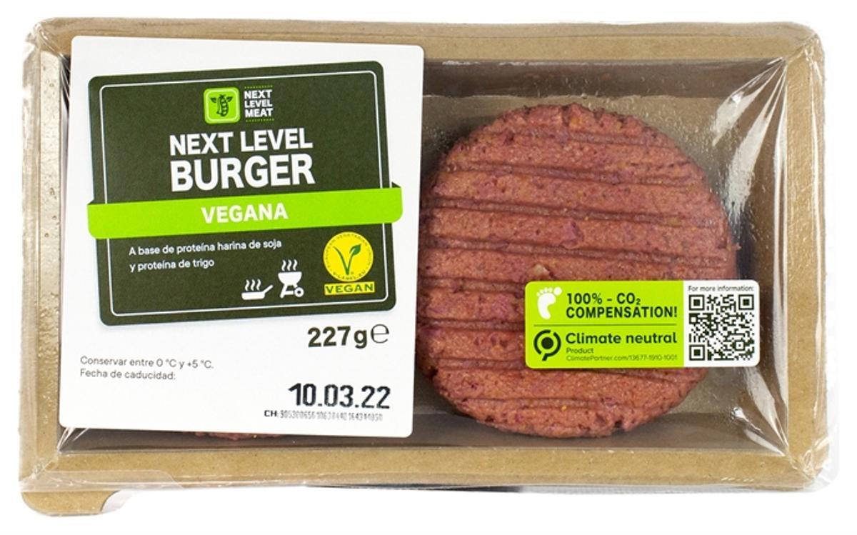 La hamburguesa vegana de Lidl.