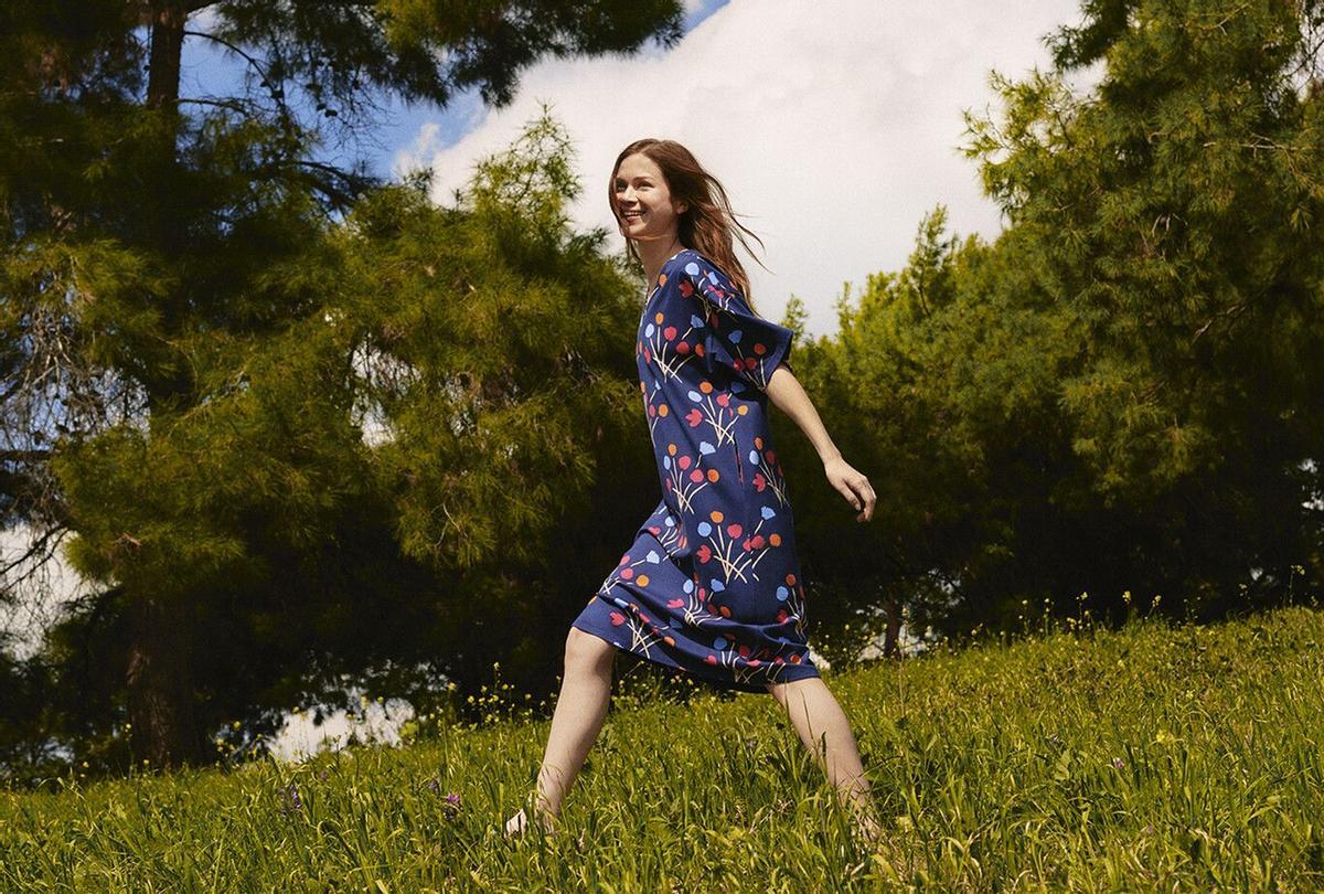 Vestido de la colección Uniqlo y Marimekko