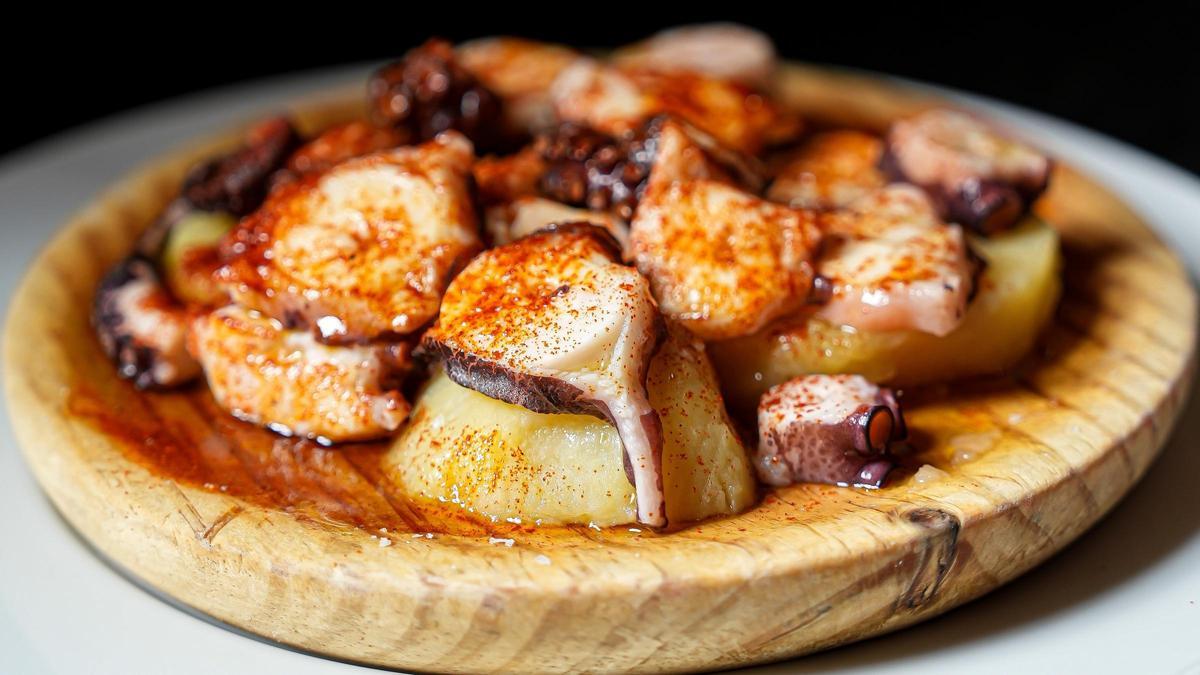 El pulpo 'a feira' del restaurante Louro.