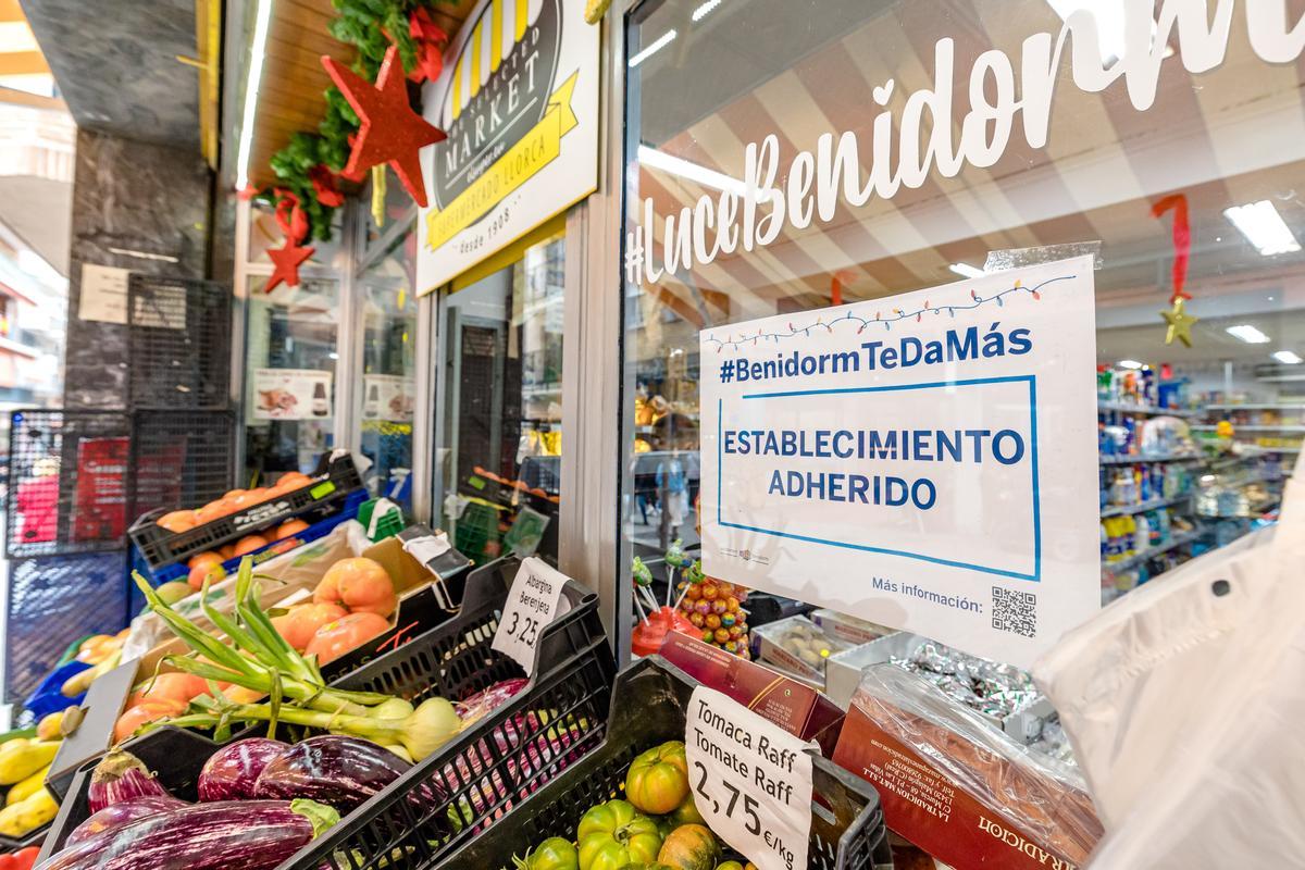 Un establecimiento con el cartel que indica que está adherido a la campaña, cuyo plazo de inscripción se abre este viernes.