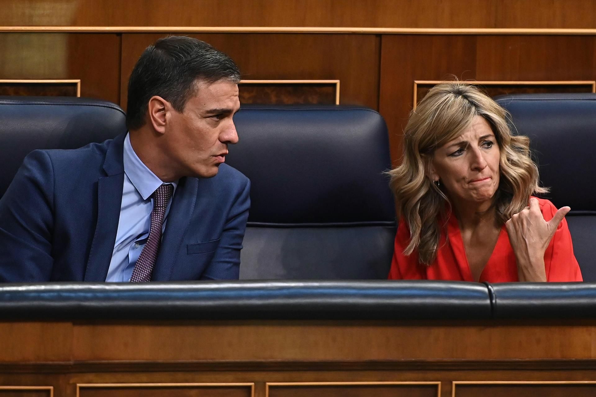 Pedro Sánchez y Yolanda Díaz.