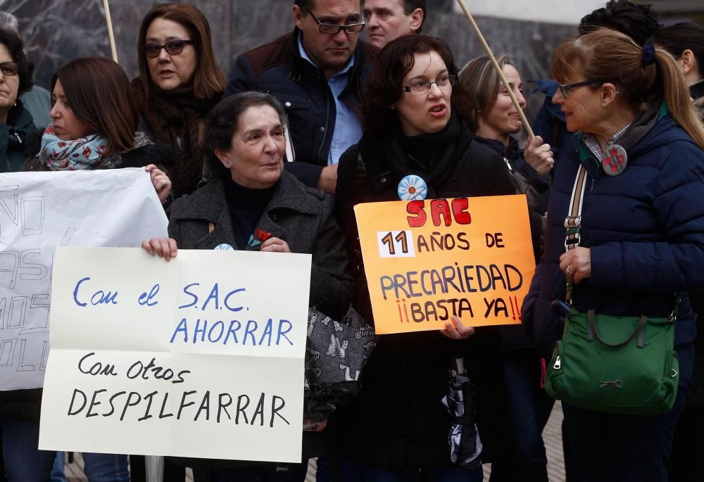 Protesta de los médicos y enfermeros del SAC