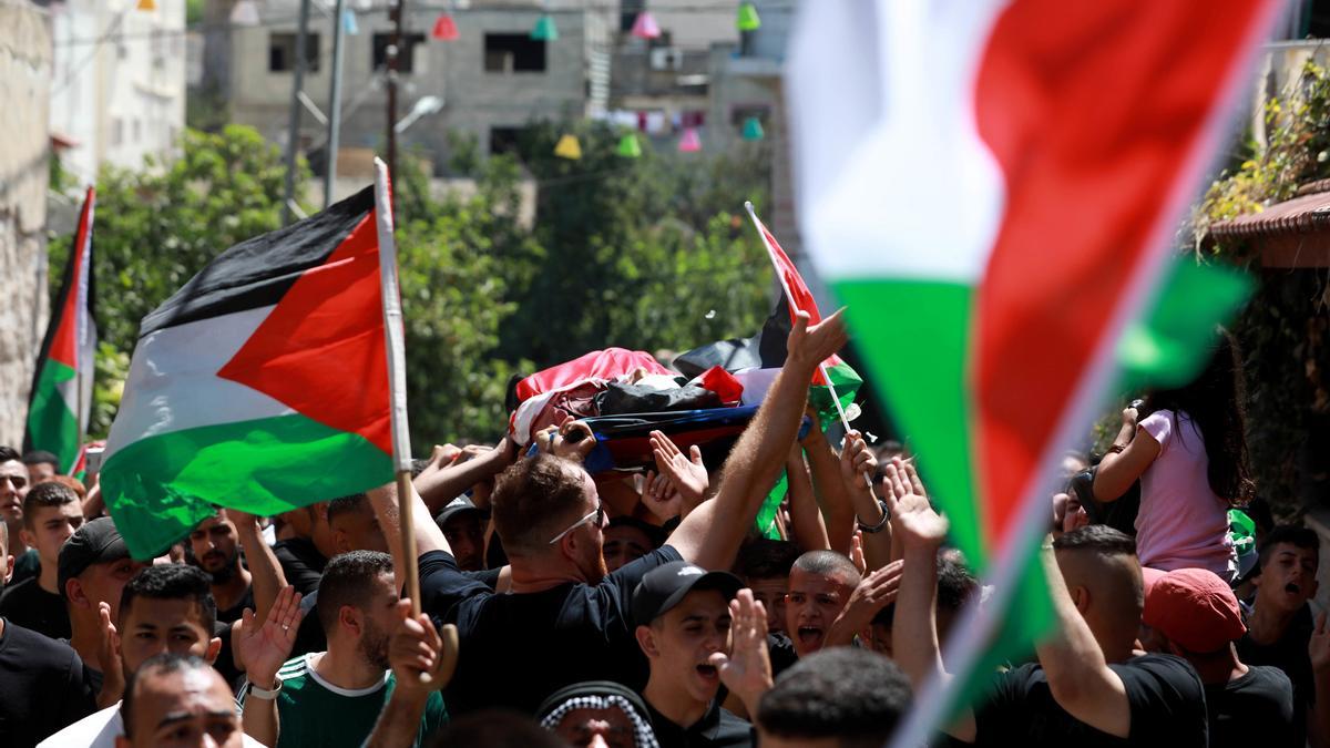 El funeral de un palestino abatido por el Ejército de Israel en Tulkarem
