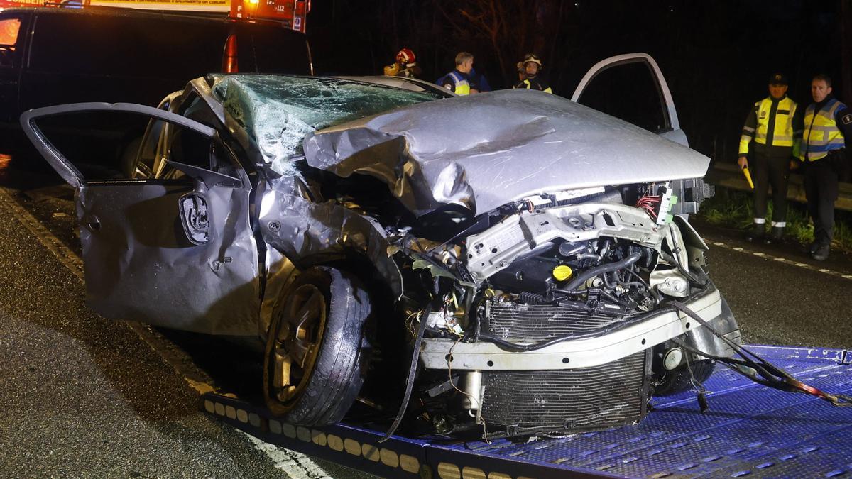 Dos fallecidos y dos heridos graves en un accidente en Ames