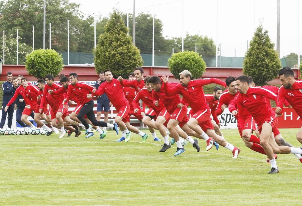 Entrenamiento del Sporting