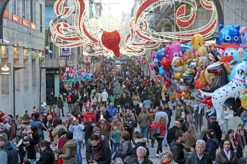 Fiebre de compras navideñas en Vigo