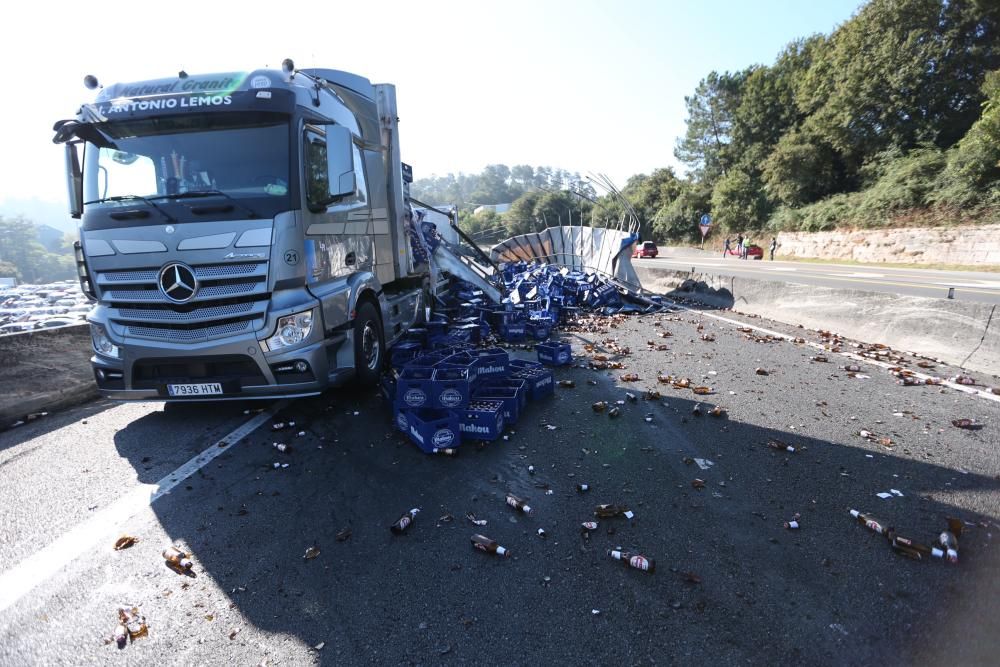 Accidente de camión en la A-52