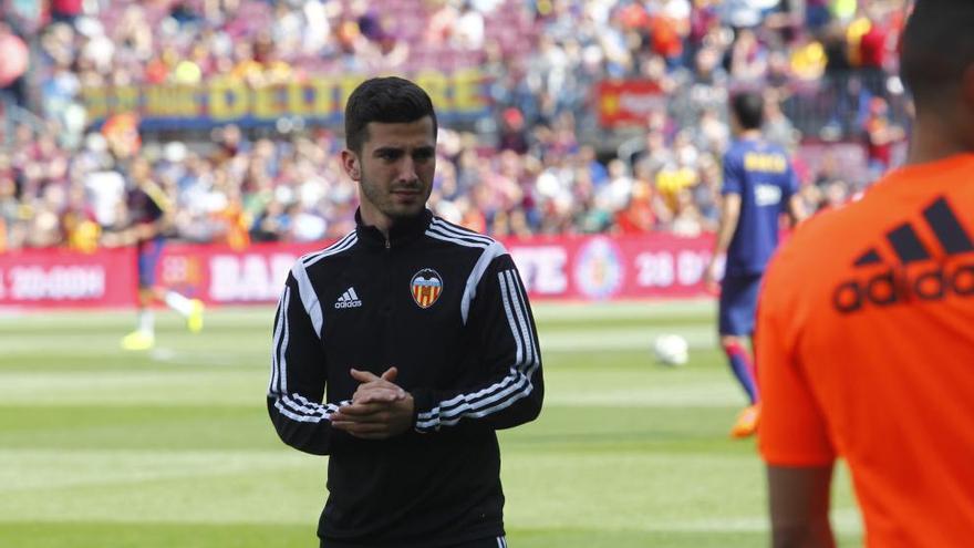 Gayà, ayer en el Camp Nou