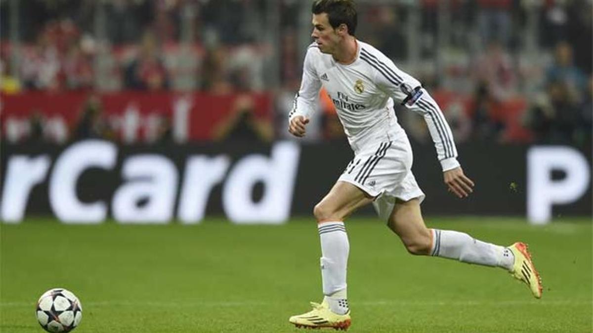 Gareth Bale en acción durante un partido del Real Madrid