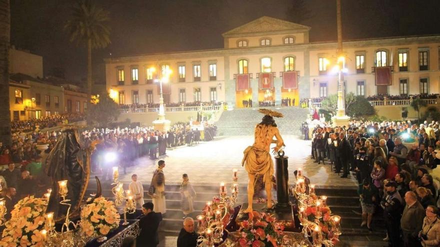 Imagen del Cristo Atado a la Columna, en La Orotava.