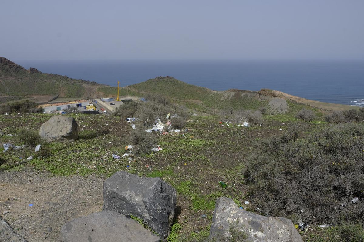 Aquí se produjo el accidente múltiple en Gran Canaria Aquí se produjo el accidente múltiple en Gran Canaria