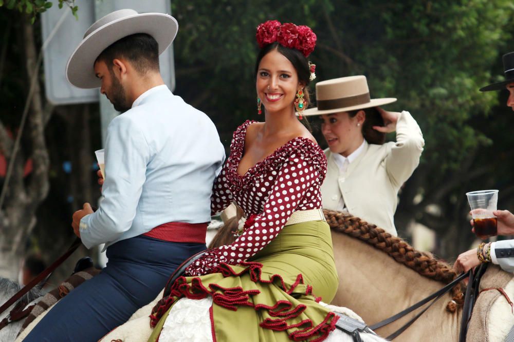 Ambiente en el Real de la Feria de Málaga del martes 16 de agosto.