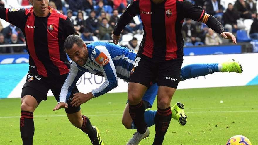 Partido entre el Reus y el Deportivo disputado esta temporada en Riazor.