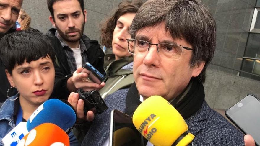Puigdemont va passar la nit detingut a la Fiscalia de Brussel·les