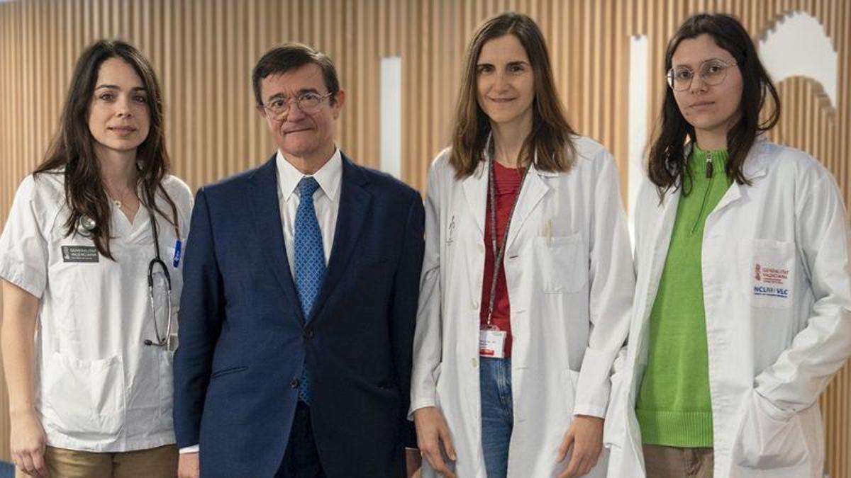 Inés González Barrallo y compañeros de la Unidad de Ensayos Clínicos del Incliva