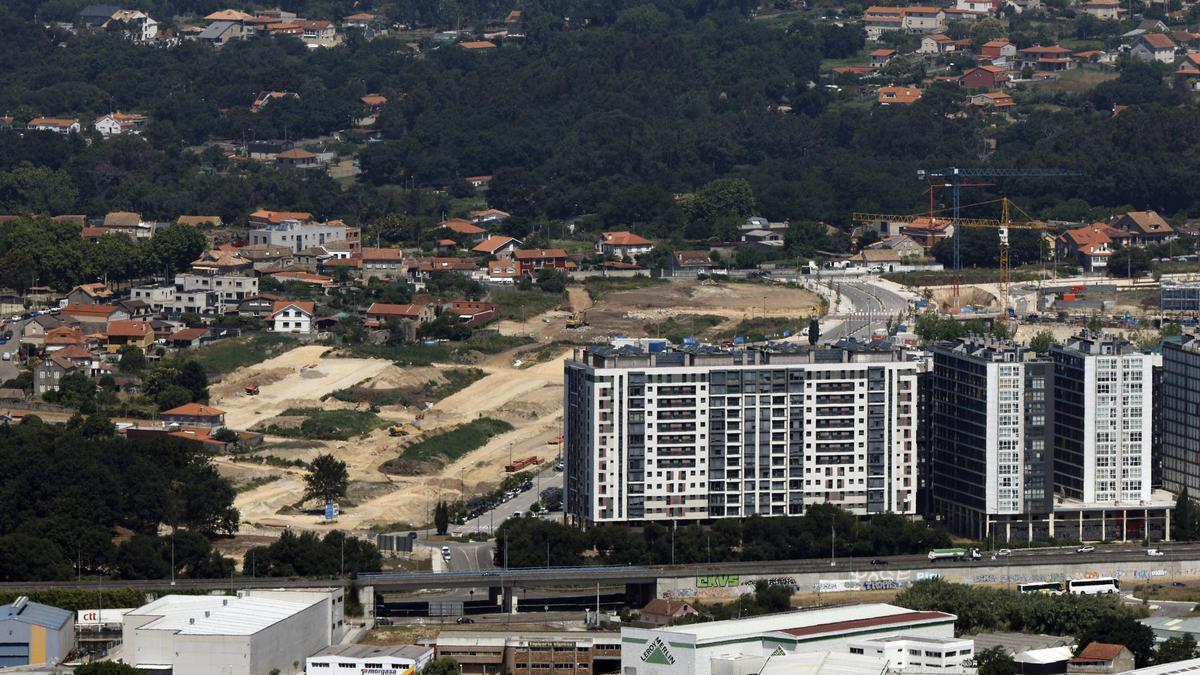 Terrenos en los que se levanta el nuevo Navia, en Vigo.