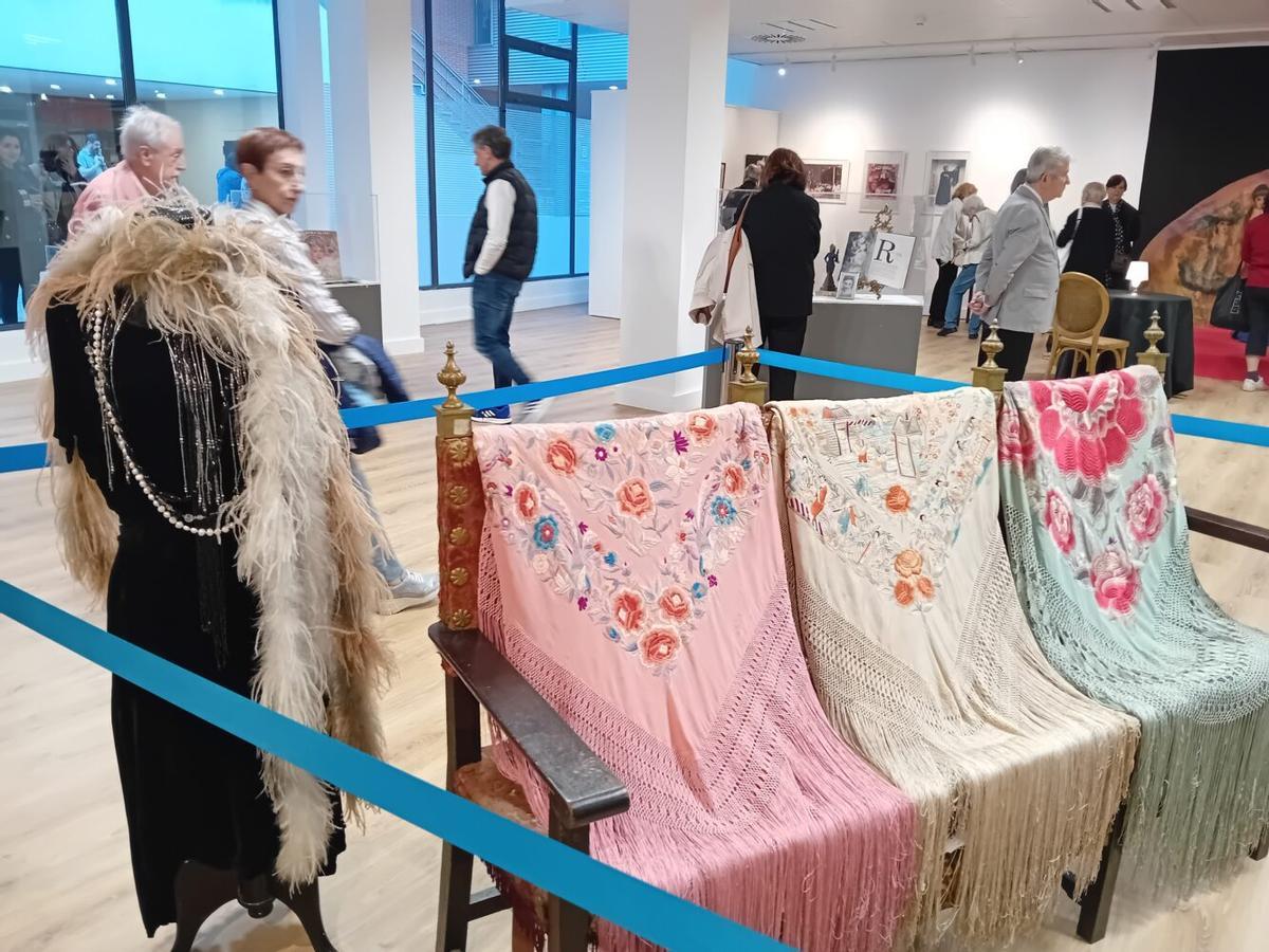 Parte de la exposición de Arganzuela que rinde homenaje a Olga Ramos