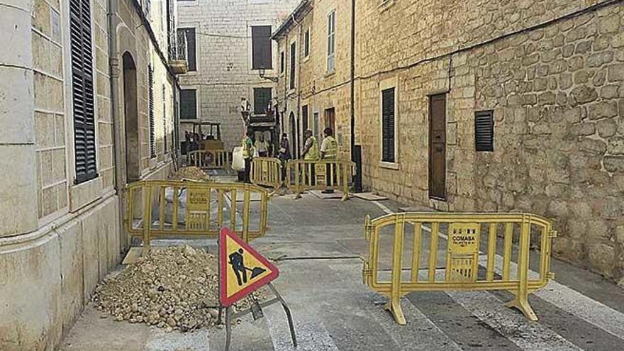 Durante estas semanas, la calle ha estado en obras.