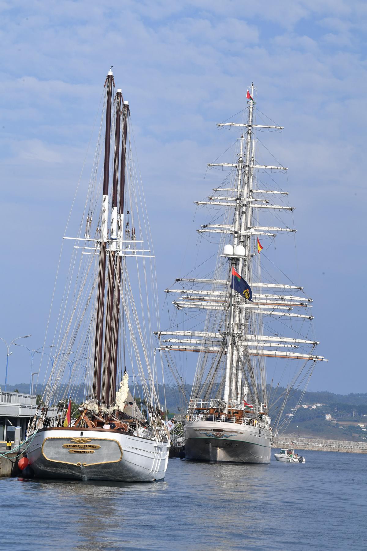 El 'Shabab Omán II', participante en la regata de Grandes Veleros, recala esta semana en el Puerto de A Coruña