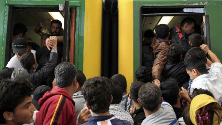 Desesperación en la estación de Keleti