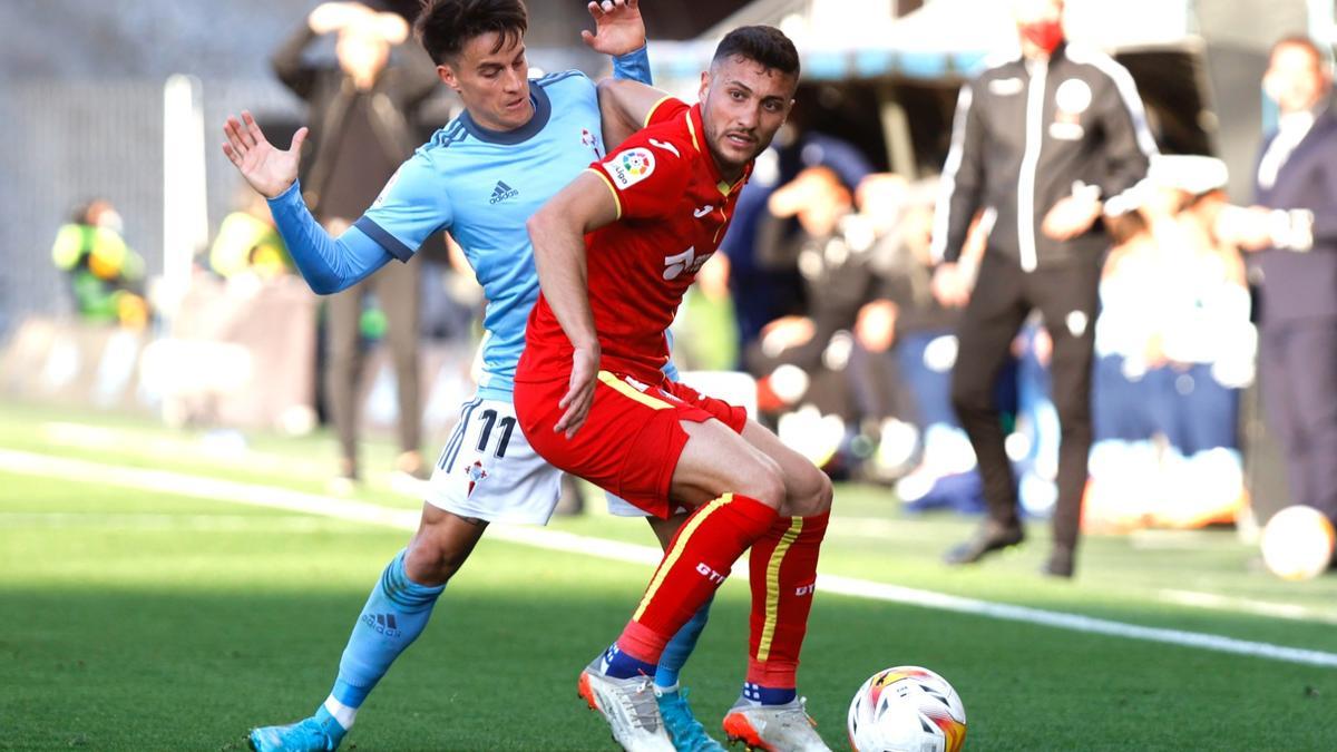 Franco Cervi durante el partido. 20 abril 2022. Ricardo Grobas