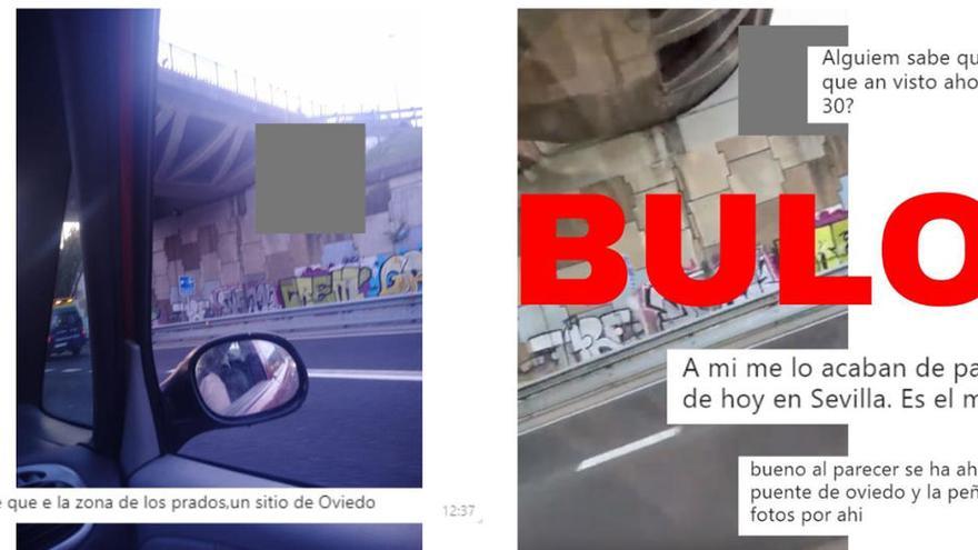 El vídeo viral de un hombre ahorcado que conmociona a los asturianos no es en Oviedo