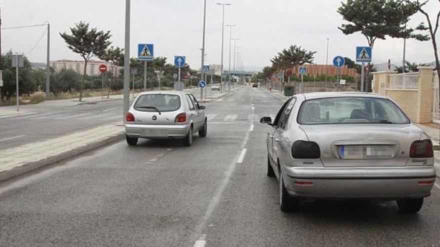 La concejalía de Tráfico ha constatado que en la avenida de Ronda de Elda se rebasan los límites de velocidad.