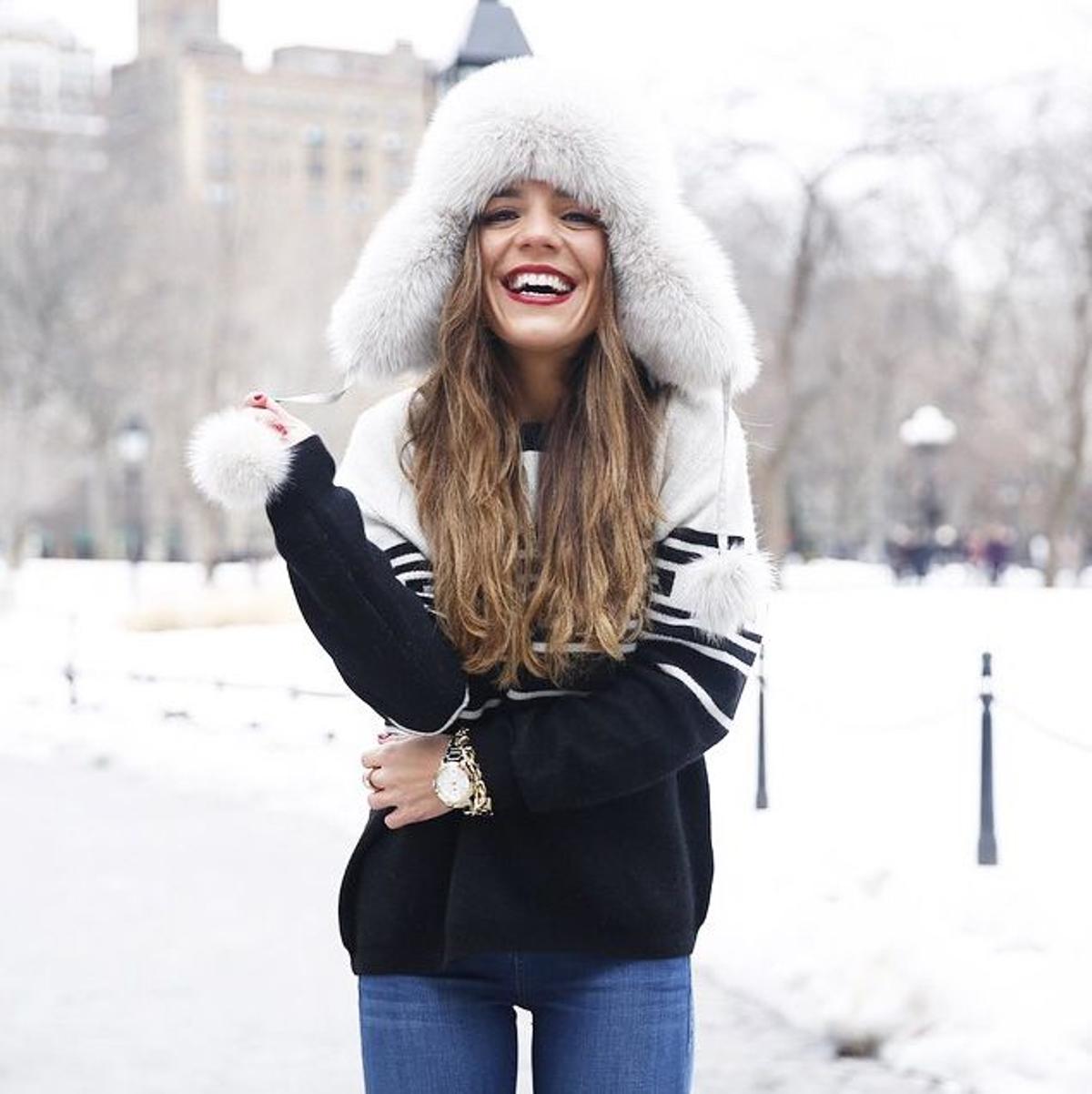 Estilo en la nieve: Paula, de My Peeptoes, con capucha