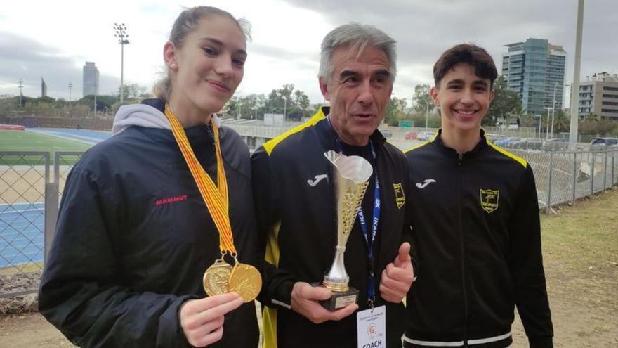 Triple podi femení en el Campionat de Catalunya absolut de taekwondo