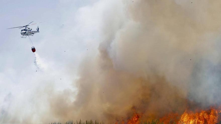 Timelapse: Así cambió el viento este jueves por tarde en el incendio de la Devesa de Saler